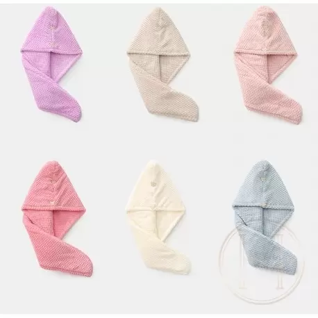 Turban do włosów - ręcznik kremowy z mikrofibry Turban do włosów - ręcznik kremowy z mikrofibry