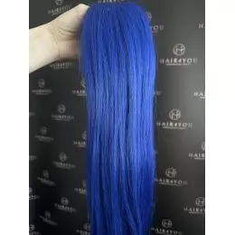 LuxLine kitka włosów 50cm blue 100g kolorowe
