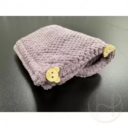 Turban do włosów - ręcznik błękitny z mikrofibry