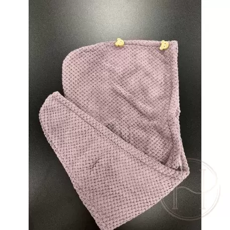 Turban do włosów - ręcznik błękitny z mikrofibry