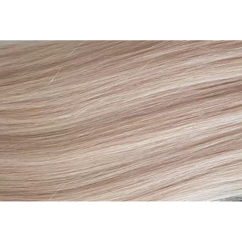 KOK NA GUMCE z włosów naturalnych 1001 popielaty blond