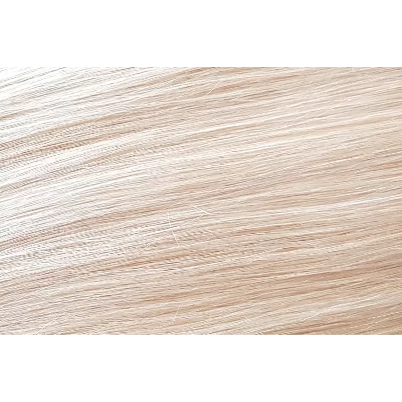 Natural Hair 40cm SEAMLESS Clip-in Set 60 Platinum Blonde