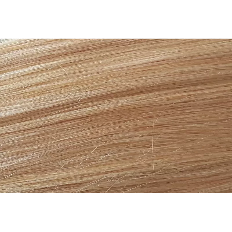 Włosy naturalne 30cm BEZSZWOWE  zestaw clip in 22 beżowy blond