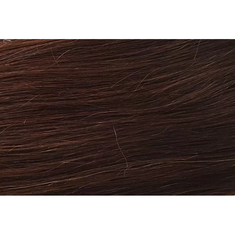 Natural Hair 30cm SEAMLESS Clip-in Set - Dark Brown #2