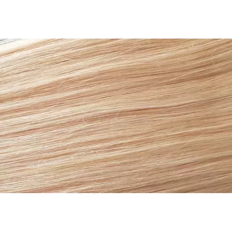 24 złoty blond włosy naturalne 40cm zestaw clip in 3taśmy