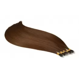 6 jasny brąz 50cm GoldLine MIKRORINGI 20szt. REMY