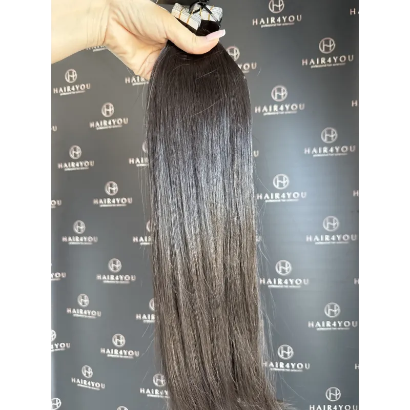55cm 121g VIRGIN SLAVIC HAIR tape on 28 pieces