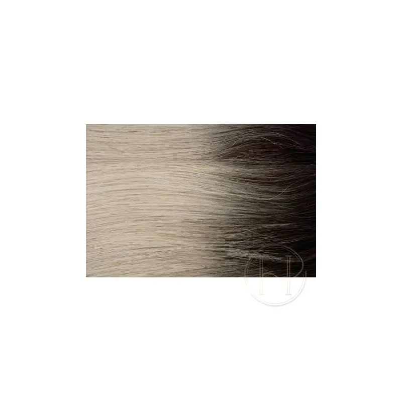 AB arctic blonde 40cm FLAT KERATYNA włosy GoldLine WAVE falowane mini bondes