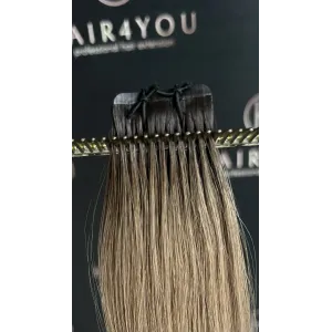 1b/5 Espresso 40cm SLIM TAPE ON 3cm GoldLine WAVE Wavy Hair