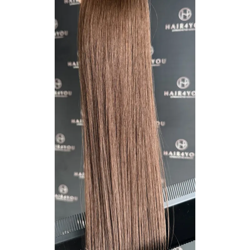 4e Warm Brown NEW 50cm TAPE ON Gold Line Extensions