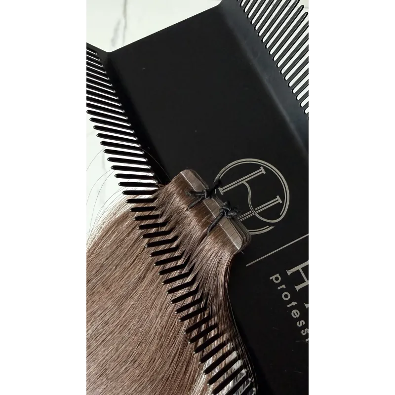 4e Warm Brown NEW 40cm SLIM TAPE ON 3cm GoldLine WAVE Hair