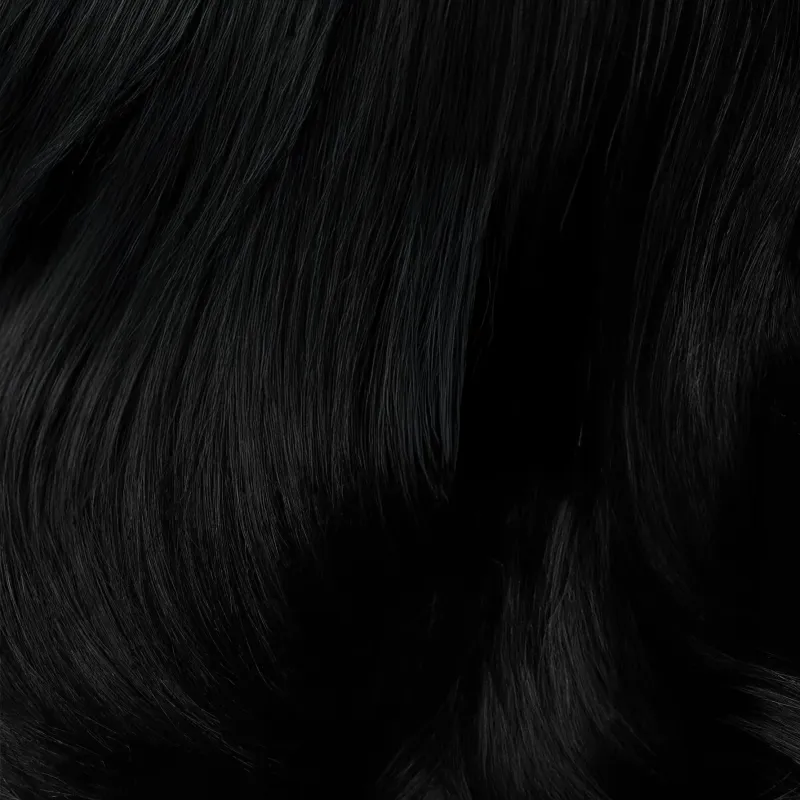 1 czarny 40cm Taśma XXS weft ukryta - tissage, hollywood, genius, sew in