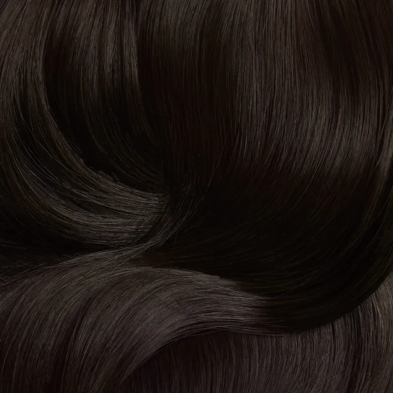 1b Dark Brown 40cm FLAT KERATIN Hair GoldLine SOFT mini bonds