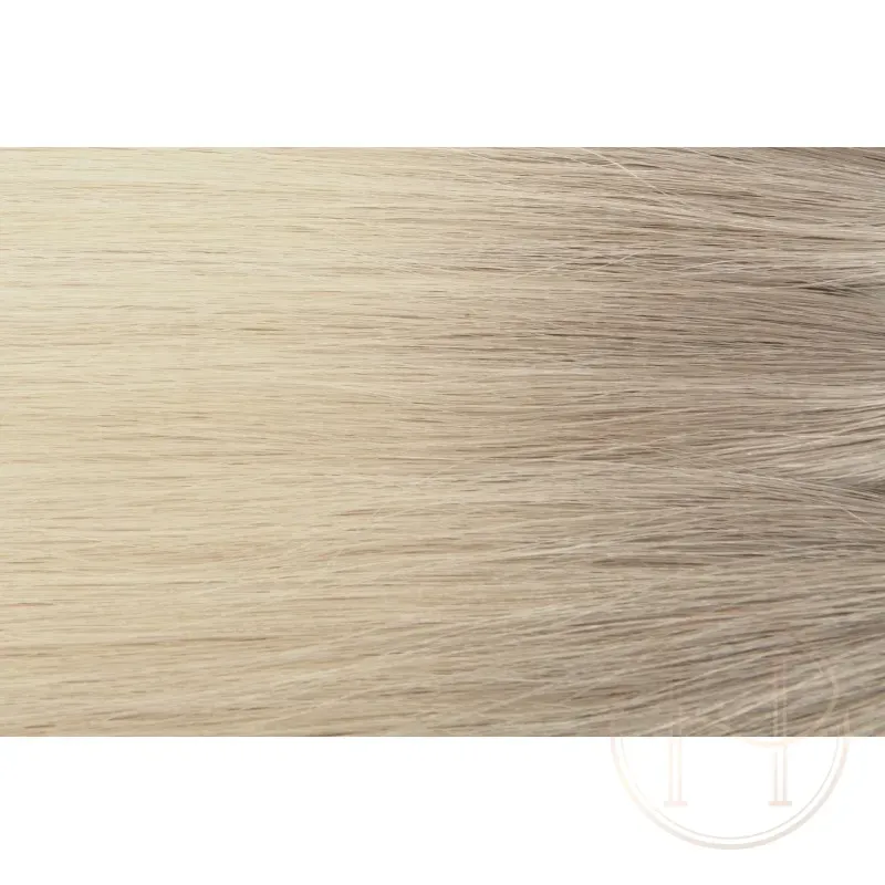 NB norwegian blonde 60cm FLAT KERATYNA włosy GoldLine SOFT mini bondes