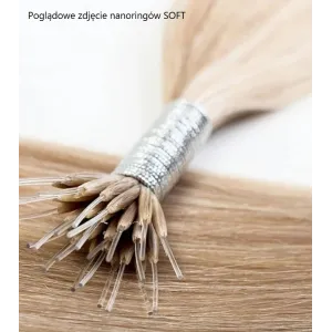 18/24 Ombre 50cm GoldLine NANORING SOFT Hair Extensions 20pcs REMY 0.8g