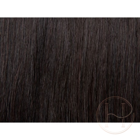 1b bardzo ciemny brąz Włosy na taśmie silikonwej 50cm skin weft TAPE ON