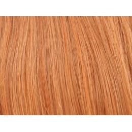 130 jasny ognisty rudy Włosy na taśmie silikonwej 50cm skin weft TAPE ON