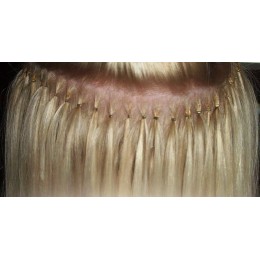 613 najjaśniejszy blond EUROPEJSKIE 50cm REMY do microringów