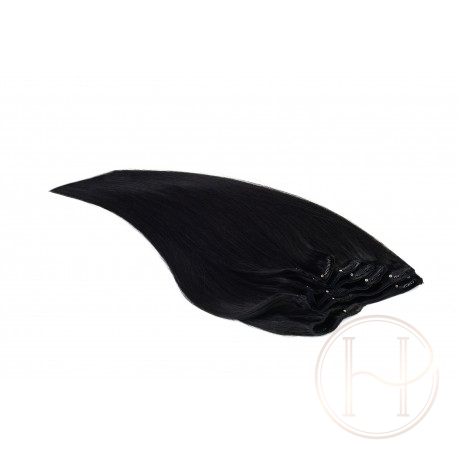 1 CZARNY 50CM CLIP IN GOLDLINE 120G