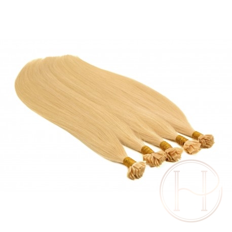22 beżowy blond 40cm GoldLine ULTRADŹWIĘKI 20szt. REMY flat MINI BONDES