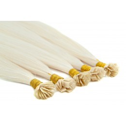60a popielaty blond 50cm GoldLine MIKRORINGI 20szt. REMY