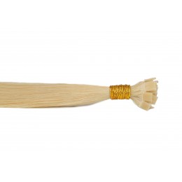 613 najjaśniejszy blond 50cm GoldLine MIKRORINGI 20szt. REMY