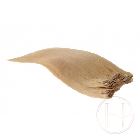 24 średni blond 50CM CLIP IN GOLDLINE 120G 24 średni blond 50CM CLIP IN GOLDLINE 120G