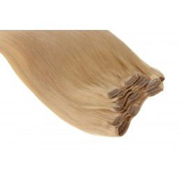 24 średni blond  50CM CLIP IN GOLDLINE 120G