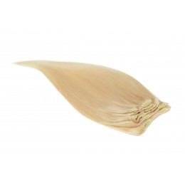 613 najjaśniejszy blond  50CM CLIP IN GOLDLINE 120G