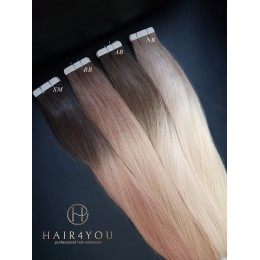 Norwegian Blonde 50cm TAPE ON kanapki Gold Line OMBRE