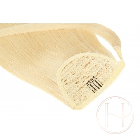 22 beżowy blond  50cm KUCYK clip in GoldLine