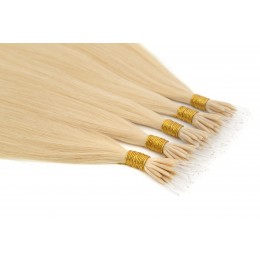 22 beżowy blond 50cm GoldLine ULTRADŹWIĘKI 20szt. REMY 0,8g flat MINI BONDES