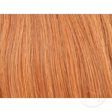 130 jasny ognisty rudy Włosy na taśmie silikonwej 50cm skin weft TAPE ON