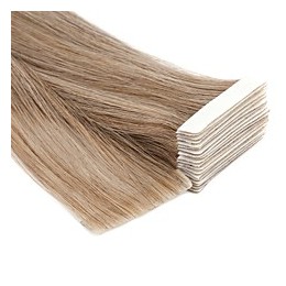 1b bardzo ciemny brąz Włosy na taśmie silikonwej 50cm skin weft TAPE ON