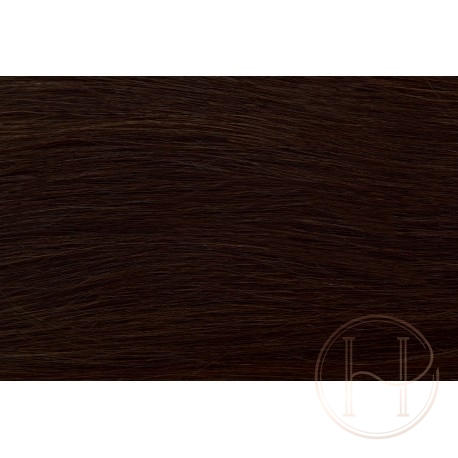 1b bardzo ciemny brąz Włosy na taśmie silikonwej 50cm skin weft TAPE ON