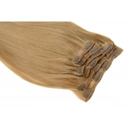 18 średni naturalny blond 50CM CLIP IN GOLDLINE 120G