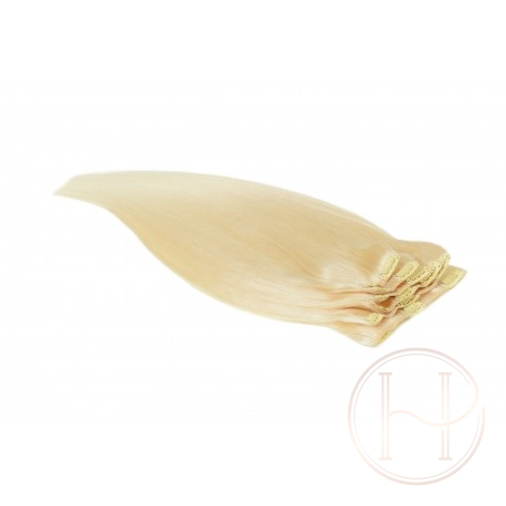 60 platynowy blond 50CM CLIP IN GOLDLINE 100g 60 platynowy blond 50CM CLIP IN GOLDLINE 100g