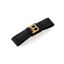 Wsuwka do włosów z logo Balmain Hair skóra