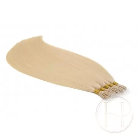613 najjaśniejszy blond 50cm GoldLine MIKRORINGI 20szt. REMY 613 najjaśniejszy blond 50cm GoldLine MIKRORINGI 20szt. REMY