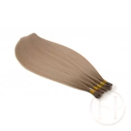 BB bergen blonde 50cm GoldLine NANORINGI SOFT 20szt. REMY 0,8g
