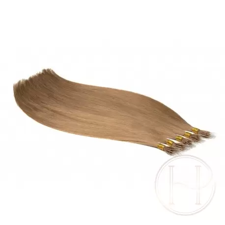18 średni naturalny blond 50cm GoldLine MIKRORINGI 20szt. REMY