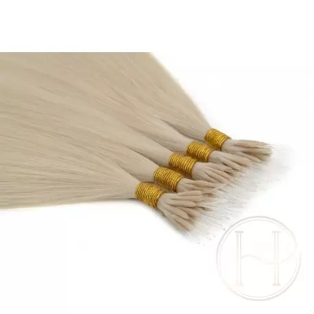 60a popielaty blond 50cm GoldLine MIKRORINGI 20szt. REMY 60a popielaty blond 50cm GoldLine MIKRORINGI 20szt. REMY